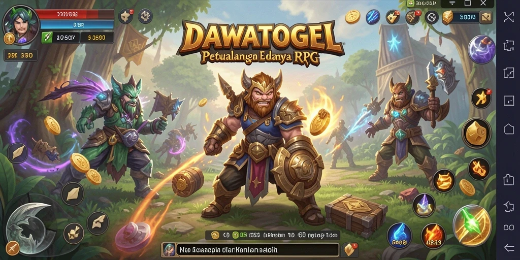 Tangkapan layar gameplay DAWATOGEL yang mendebarkan saat pertarungan.