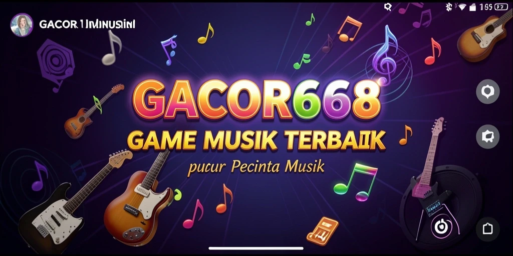 Screenshot gameplay menunjukkan momen seru saat bermain musik.