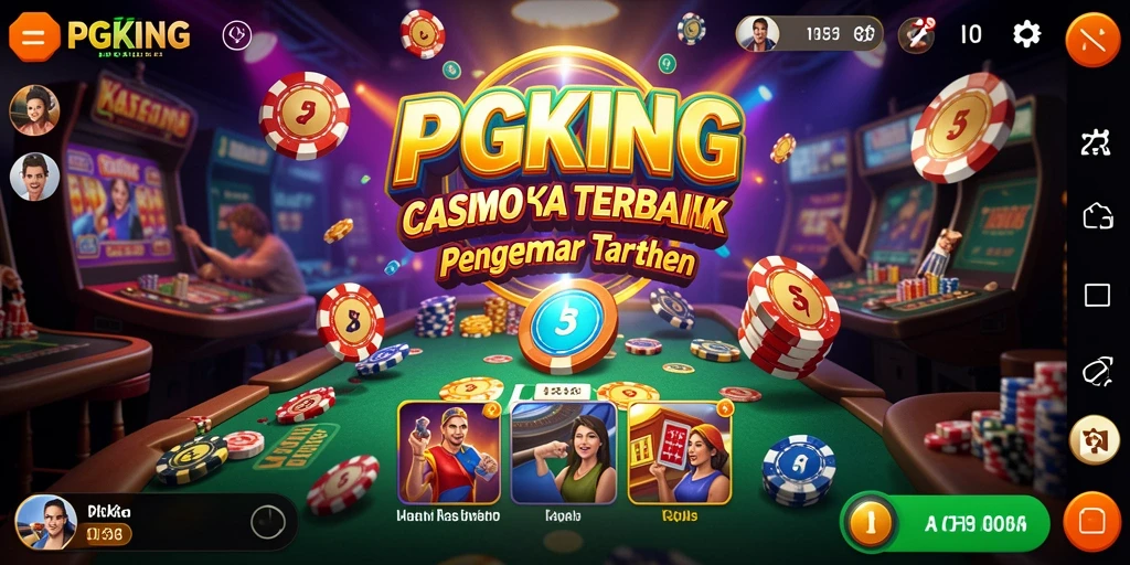Screenshot PGKING menampilkan permainan kasino yang menarik dan penuh warna.