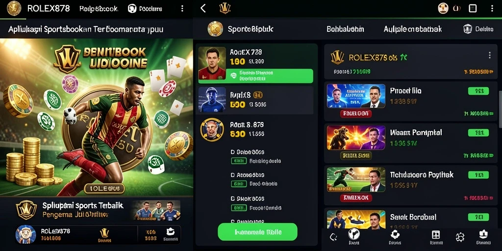 Tampilan menarik dari gameplay Sportsbook ROLEX878 yang dinamis.