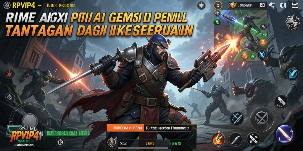 Tampilan aksi mendebarkan dalam gameplay RPVIP4.
